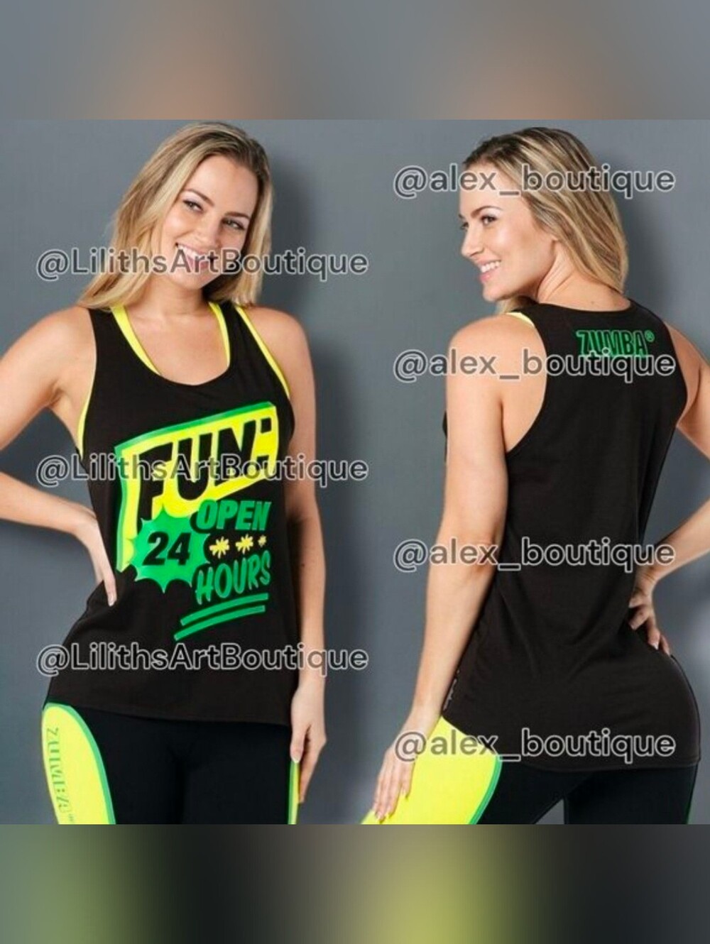 🖤Zumba Tank top (H023)-Size S for Women